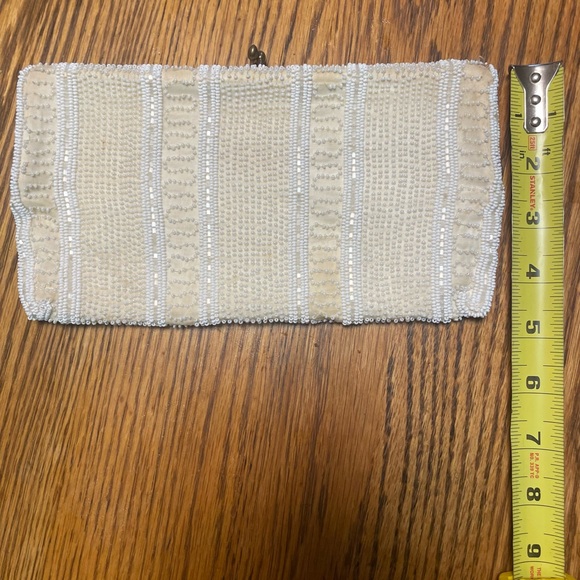 Walborg Vintage Hand Beaded White Clutch/Evening Bag Made in Belgium - Picture 8 of 8